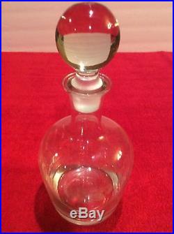 Tiffany & Co Signed Crystal Spirits Liquor Decanter with Glass Stopper Vintage