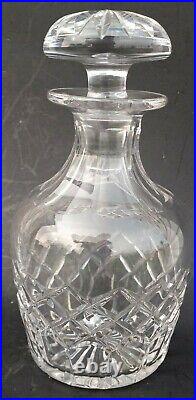 Tudor England Vintage Crystal Decanter Latimer Pattern 2 shot glass signed 5