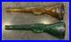 Two-2-Vintage-Cellini-Masterpieces-Rifle-Decanter-w-Wood-Stand-Italy-AMBER-GREEN-01-icuv