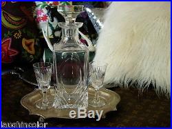 Ultra RARE Vintage GUCCI Crystal Wine Decanter Carafe Pitcher Glass Barware GG