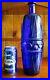 VINTAGE-1960s-COBALT-BLUE-ITALIAN-ART-GLASS-GENIE-BOTTLE-DECANTERCIRCUS-PATTERN-01-nwmc