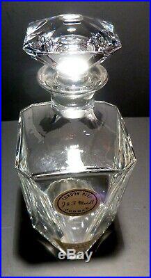 VINTAGE Baccarat Crystal MARTELL CORDON BLUE Decanter 9.25 in Box Made France