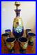 VINTAGE-COBALT-BLUE-GOLD-HANDPAINTED-DECANTER-SET-With6-GLASSES-BOHEMIAN-CZECH-01-qg