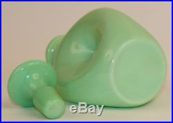 VINTAGE JADEITE DECANTER With PINCHED SIDES