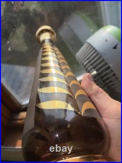 VINTAGE- MCM Bohemian Decanter Set 1950/60's 22k Gold. PLZ READ DESCRIPTION