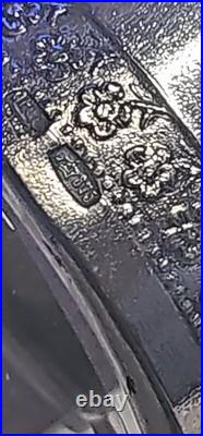 VINTAGE SILVER & CRYSTAL GLASS DECANTER AND SIX GLASSES MOSCOW / RUSSIA / 1960s