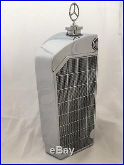 VINTAGE STYLISH MERCEDES RADIATOR GRILL DECANTER BY RUDDSPEED OF ENGLAND c. 1960