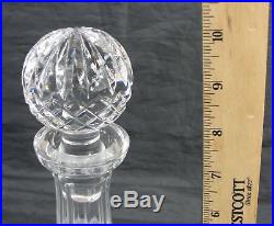 VINTAGE WATERFORD CRYSTAL SHIPS LIQUOR WHISKEY DECANTER SIGNED 10 WithSTOPPER