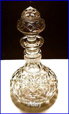 VINTAGE Waterford Crystal MASTER CUTTER Miniature Ships Decanter 10 IRELAND