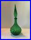 VIntage-MCM-Barware-Empoli-16-Genie-Bottle-Decanter-Green-Bubble-Italy-Glass-01-jix