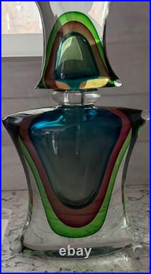 VTG 14 Murano Brandy Drink Bar Decanter Bottle Stopper Mazzuccato Gaetano Gino