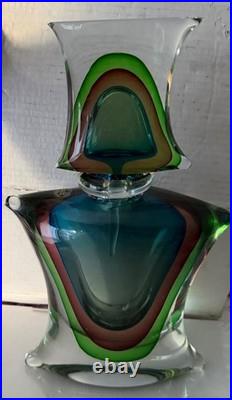 VTG 14 Murano Brandy Drink Bar Decanter Bottle Stopper Mazzuccato Gaetano Gino