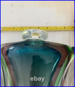 VTG 14 Murano Brandy Drink Bar Decanter Bottle Stopper Mazzuccato Gaetano Gino