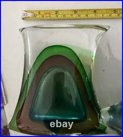 VTG 14 Murano Brandy Drink Bar Decanter Bottle Stopper Mazzuccato Gaetano Gino