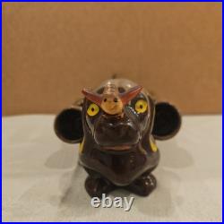 VTG 1950s Barware Artmark Japan Ceramic Dachshund Dog Decanter, 5 Shot Glasses