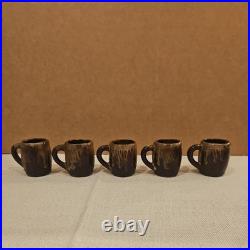 VTG 1950s Barware Artmark Japan Ceramic Dachshund Dog Decanter, 5 Shot Glasses