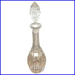 VTG 24% Crystal Decanter 16 Inch Tall With Pineapple Stopper Fifth Avenue Poland