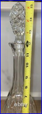 VTG 24% Crystal Decanter 16 Inch Tall With Pineapple Stopper Fifth Avenue Poland