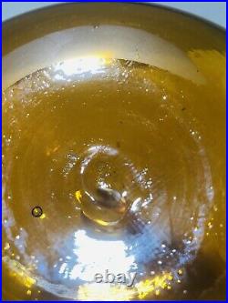 VTG Blenko Jonquil Yellow Amber 11 Decanter Wayne Husted 6023 MCM