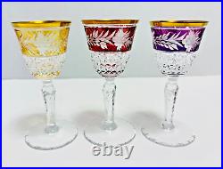 VTG Ebeling & Reuss Marchioness Bohemian Crystal Wine Decanter & 3 Cordials