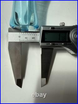 VTG. Greenwich 6534 S 11 Aqua Blue Ship Decanter MCM Art Glass. Genie Bottle