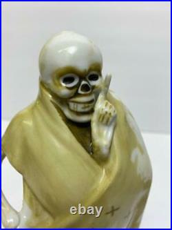 VTG Grim Reaper Skull Skeleton Sake Decanter Poison Bottle Shot Glass Set Japan