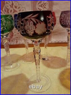 VTG Nachtmann Decanter & 6 Crystal Clear Wine Glass Goblets