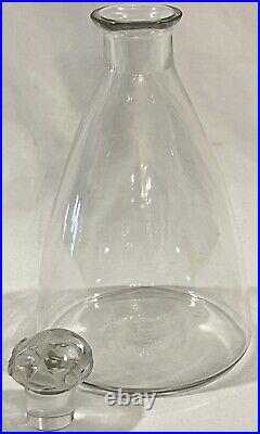 VTG Rene Lalique Clear Glass Marienthal Grapes Decanter Carafe Signed Numbered