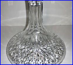 VTG Waterford Crystal LISMORE Ships Decanter with Original Stopper Old Gothic Mark
