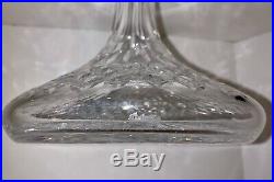VTG Waterford Crystal LISMORE Ships Decanter with Original Stopper Old Gothic Mark