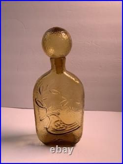 VTG Wayne Husted For Stelvia Italy Bird Of Peace Decanter Empoli MCM Bottle