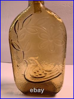 VTG Wayne Husted For Stelvia Italy Bird Of Peace Decanter Empoli MCM Bottle