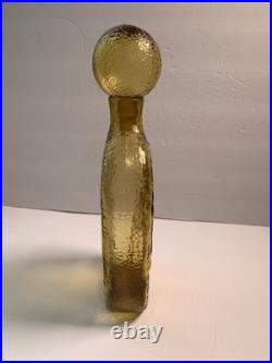 VTG Wayne Husted For Stelvia Italy Bird Of Peace Decanter Empoli MCM Bottle