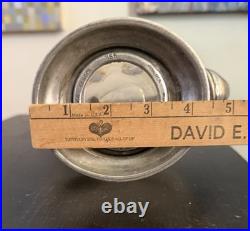 VTG crystal Glass & Pewter Duck decanter RCR (Royal Crystal Rock) Italy