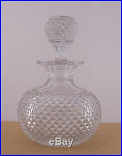 VTG or Antique Diamond Point Pattern Glass Perfume Bottle Cut Glass #12 Decanter