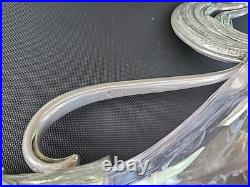 ValPeltro Pewter Rooster Decanter Blown Glass Pitcher Vintage Arte Italia Italy