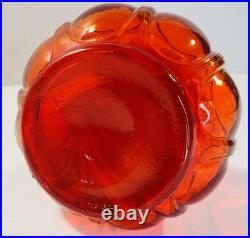 Very Nice Vintage Italian Empoli Corset Amberina Decanter