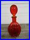 Very-Unique-RARE-Vintage-Red-Wine-Liquor-Decanter-Glass-Bottle-with-Stopper-01-bd