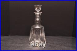 Vintage 11.75 St Louis France Crystal Glass Decanter with Stopper JERSEY Pattern