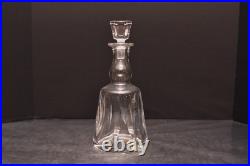 Vintage 11.75 St Louis France Crystal Glass Decanter with Stopper JERSEY Pattern