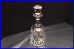 Vintage 11.75 St Louis France Crystal Glass Decanter with Stopper JERSEY Pattern