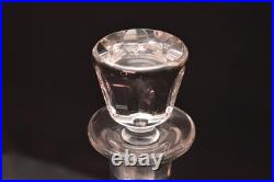 Vintage 11.75 St Louis France Crystal Glass Decanter with Stopper JERSEY Pattern