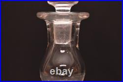 Vintage 11.75 St Louis France Crystal Glass Decanter with Stopper JERSEY Pattern