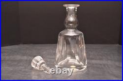 Vintage 11.75 St Louis France Crystal Glass Decanter with Stopper JERSEY Pattern