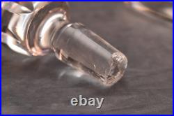 Vintage 11.75 St Louis France Crystal Glass Decanter with Stopper JERSEY Pattern