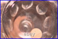 Vintage 11.75 St Louis France Crystal Glass Decanter with Stopper JERSEY Pattern