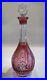 Vintage-13-75-Cranberry-Red-and-Clear-Glass-Liquor-Decanter-01-seh