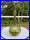 Vintage-16-Italian-Empoli-Amber-Bubble-Squat-Genie-Bottle-Glass-Decanter-01-bu