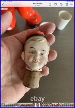 Vintage 1920's Bellman/Bellhop decanter made in Germany with heart Container