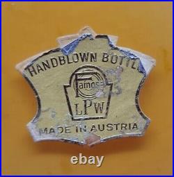 Vintage 1930s Leopold Palda Cut Art Glass Decanter Handblown Famosa LPW Austria